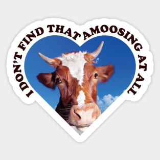 Cattle Jokes Sticker